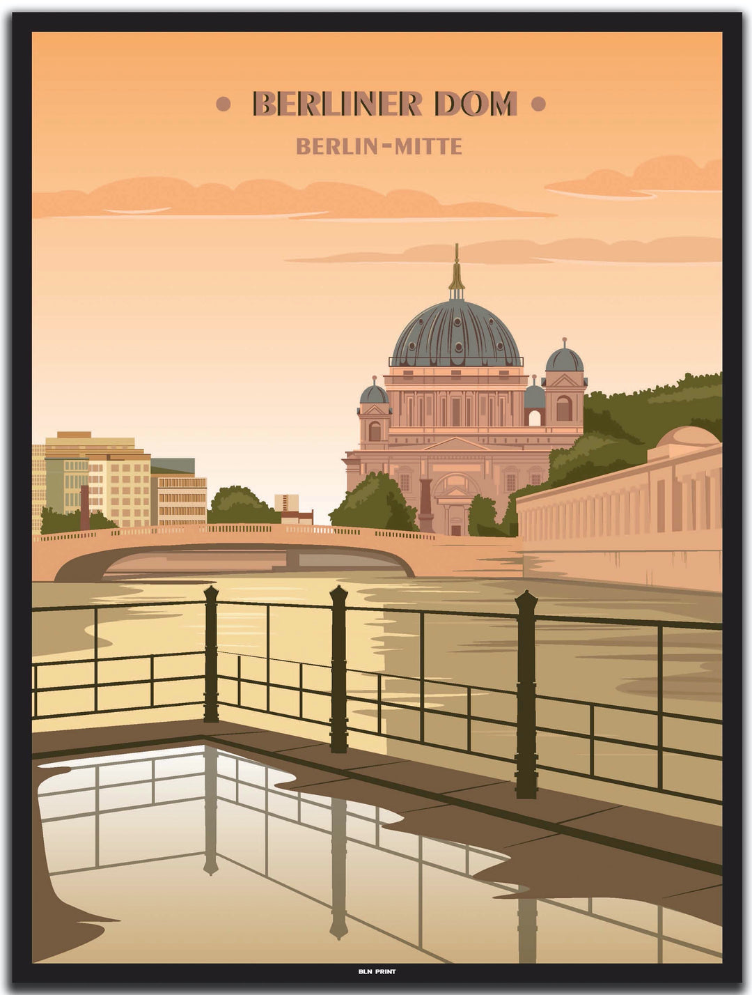 vintage berlin poster shop #30x40cm-schwarzer-farbrand