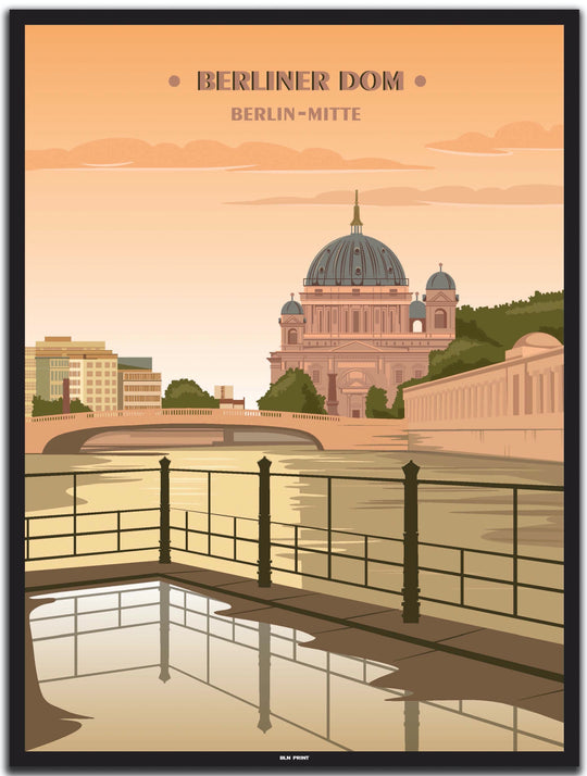 vintage berlin poster shop #30x40cm-schwarzer-farbrand