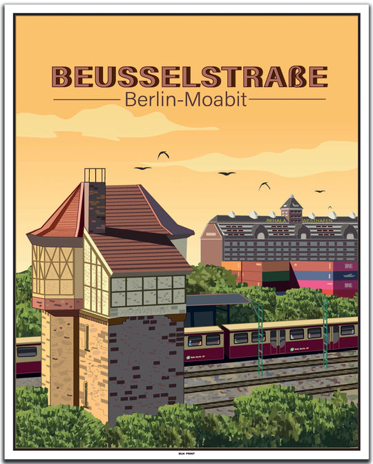 vintage berlin poster shop #40x50cm-weier-farbrand