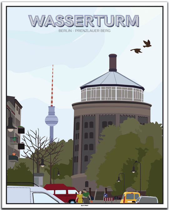 vintage berlin poster shop #40x50cm-weier-farbrand