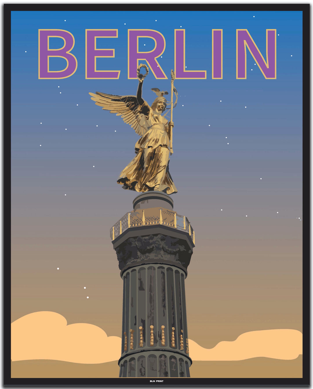 vintage berlin poster shop #40x50cm-schwarzer-farbrand