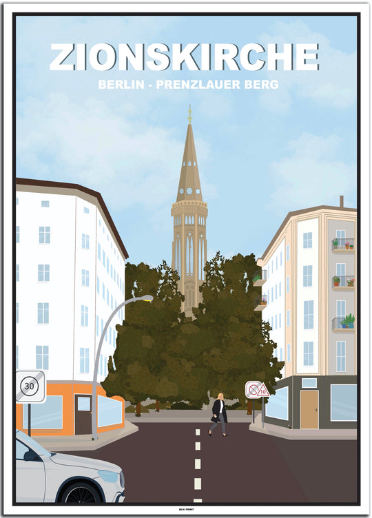 vintage berlin poster shop #50x70cm-weier-farbrand