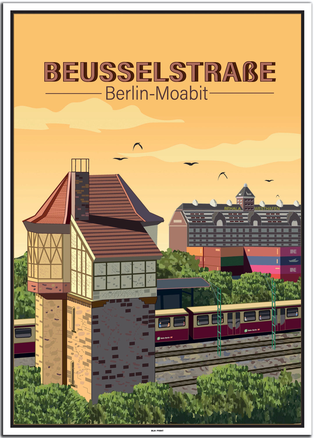 vintage berlin poster shop #50x70cm-weier-farbrand