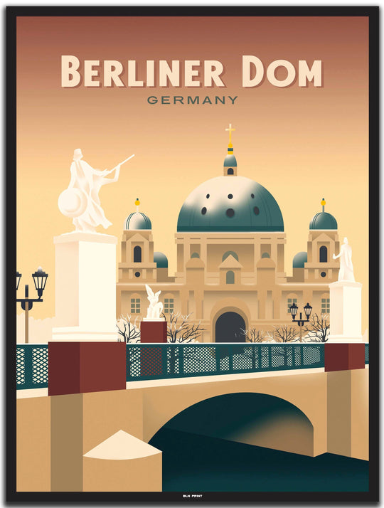 vintage berlin poster shop #30x40cm-schwarzer-farbrand