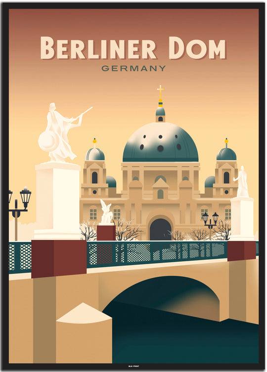 vintage berlin poster shop #50x70cm-schwarzer-farbrand