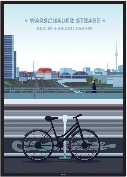 vintage berlin poster shop #50x70cm-schwarzer-farbrand