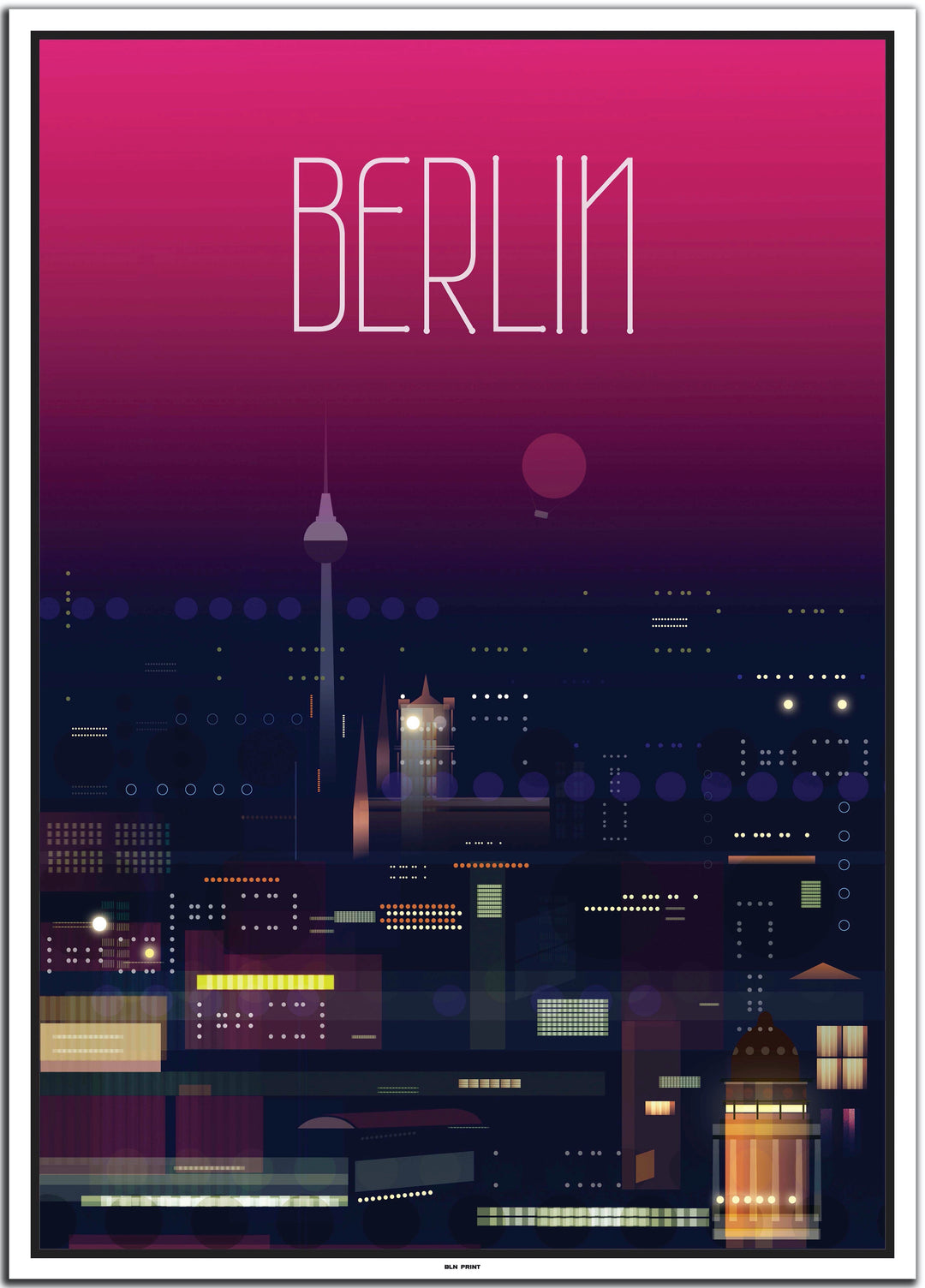 vintage berlin poster shop #50x70cm-weier-farbrand