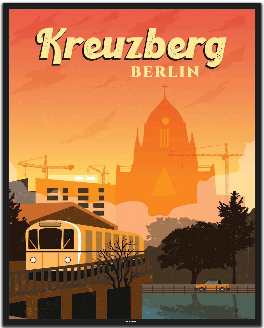 vintage berlin poster shop #40x50cm-schwarzer-farbrand