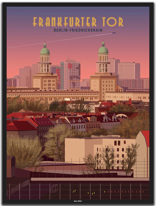 vintage berlin poster shop #30x40cm-schwarzer-farbrand