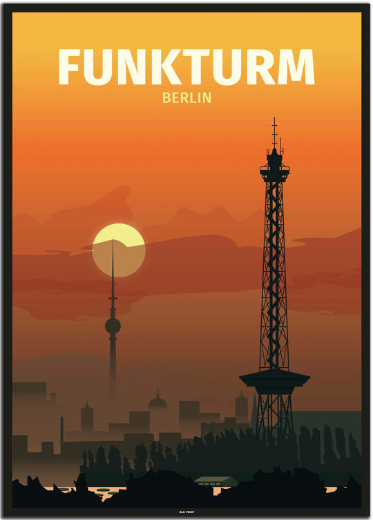 vintage berlin poster shop #50x70cm-schwarzer-farbrand