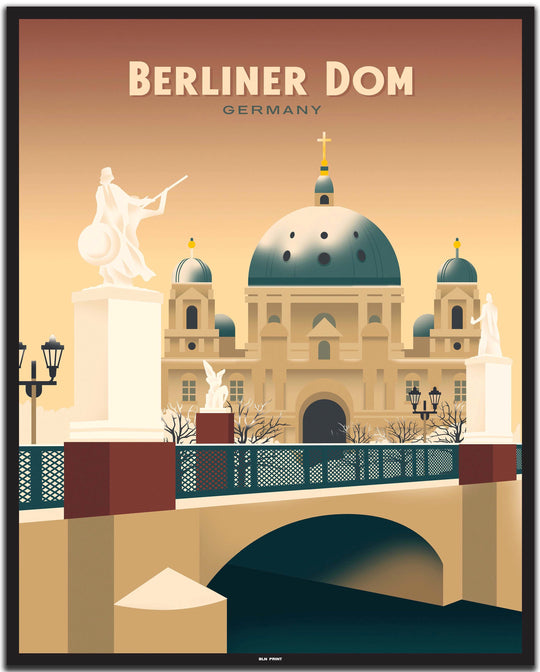 vintage berlin poster shop #40x50cm-schwarzer-farbrand