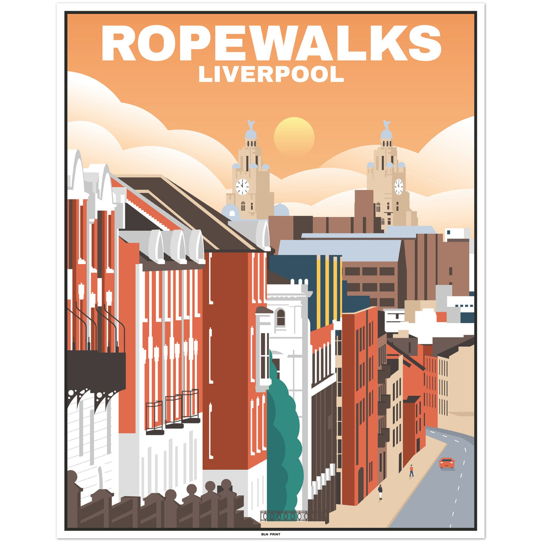 Liverpool Ropewalks (1) - Vintage Travel Poster