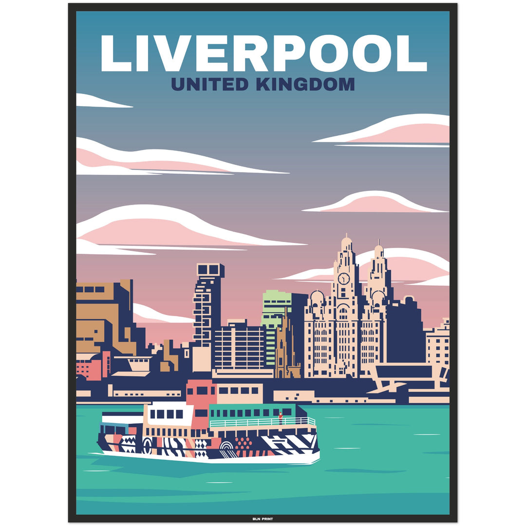 Hafen Liverpool (1) - Vintage Travel Poster