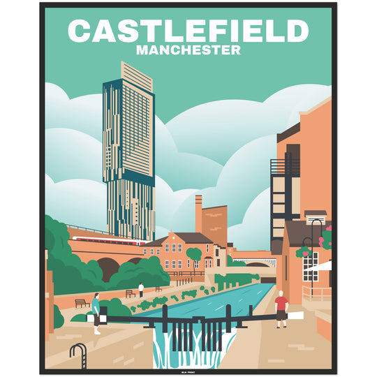 Manchester Castlefield (1) - Vintage Travel Poster