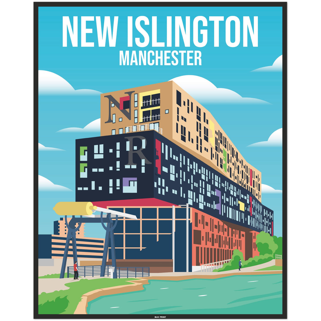 Manchester New Islington (1) - Vintage Travel Poster