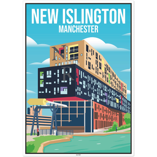 Manchester New Islington (1) - Vintage Travel Poster