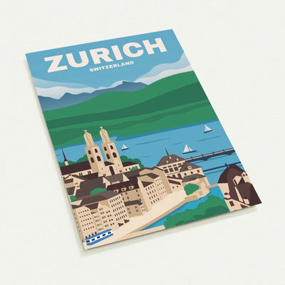 Zürich Travel Postkarten 10er Pack online bestellen