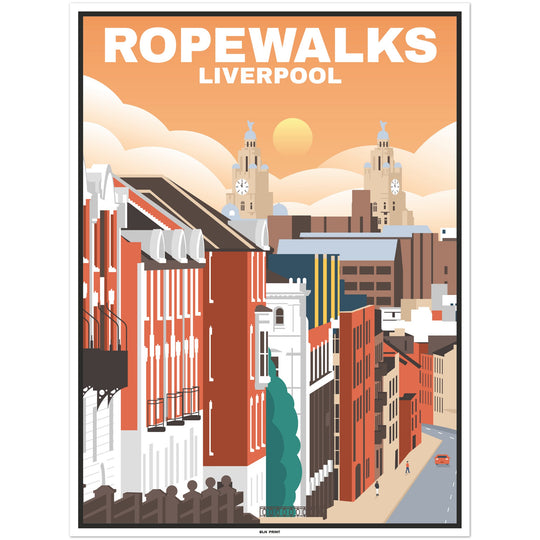 Liverpool Ropewalks (1) - Vintage Travel Poster