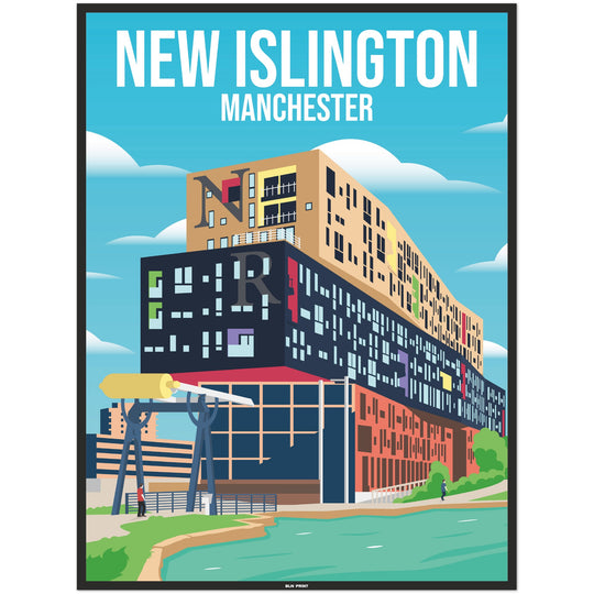 Manchester New Islington (1) - Vintage Travel Poster