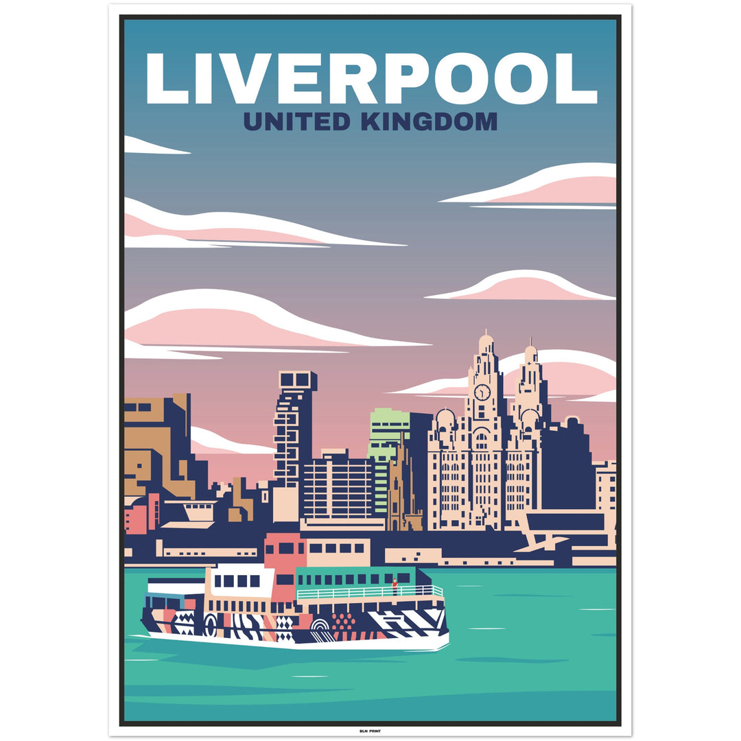 Hafen Liverpool (1) - Vintage Travel Poster