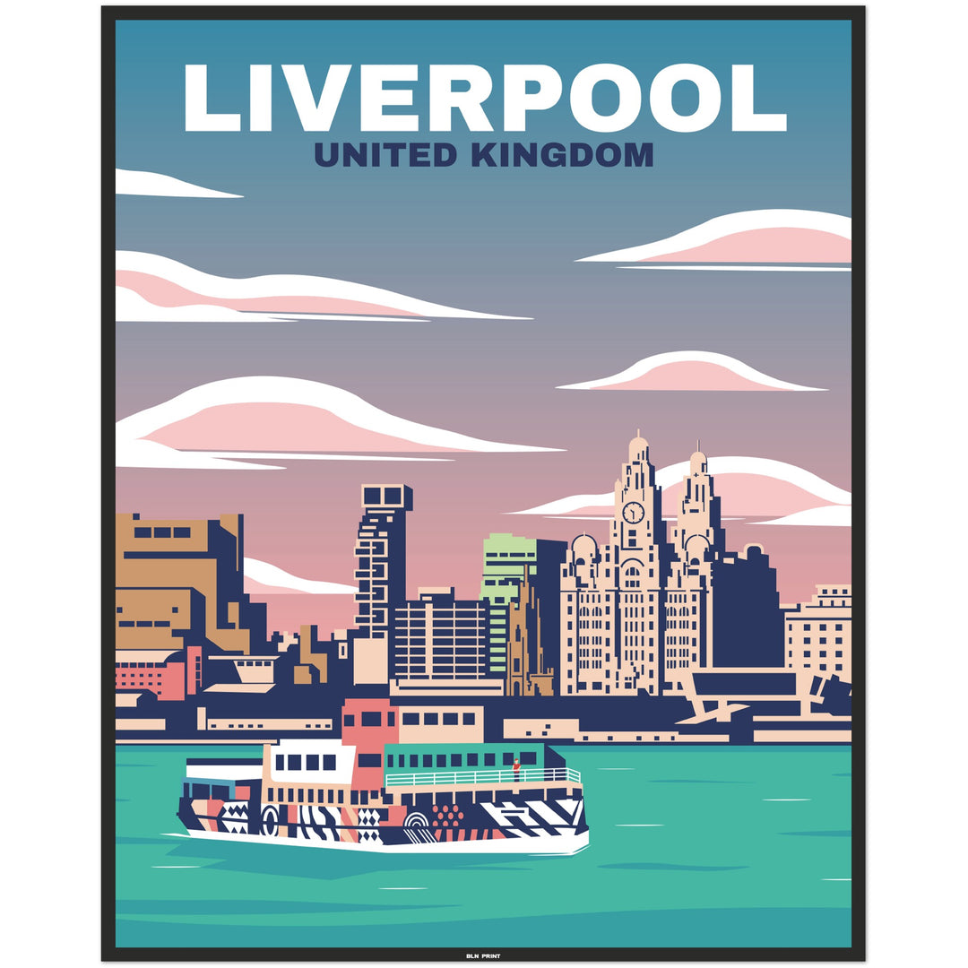 Hafen Liverpool (1) - Vintage Travel Poster