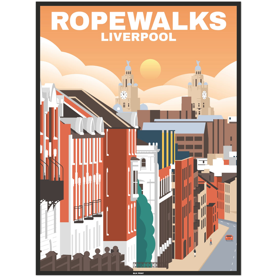 Liverpool Ropewalks (1) - Vintage Travel Poster