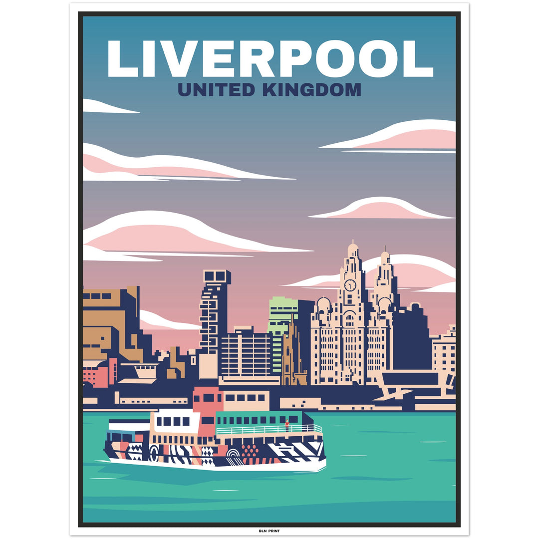 Hafen Liverpool (1) - Vintage Travel Poster