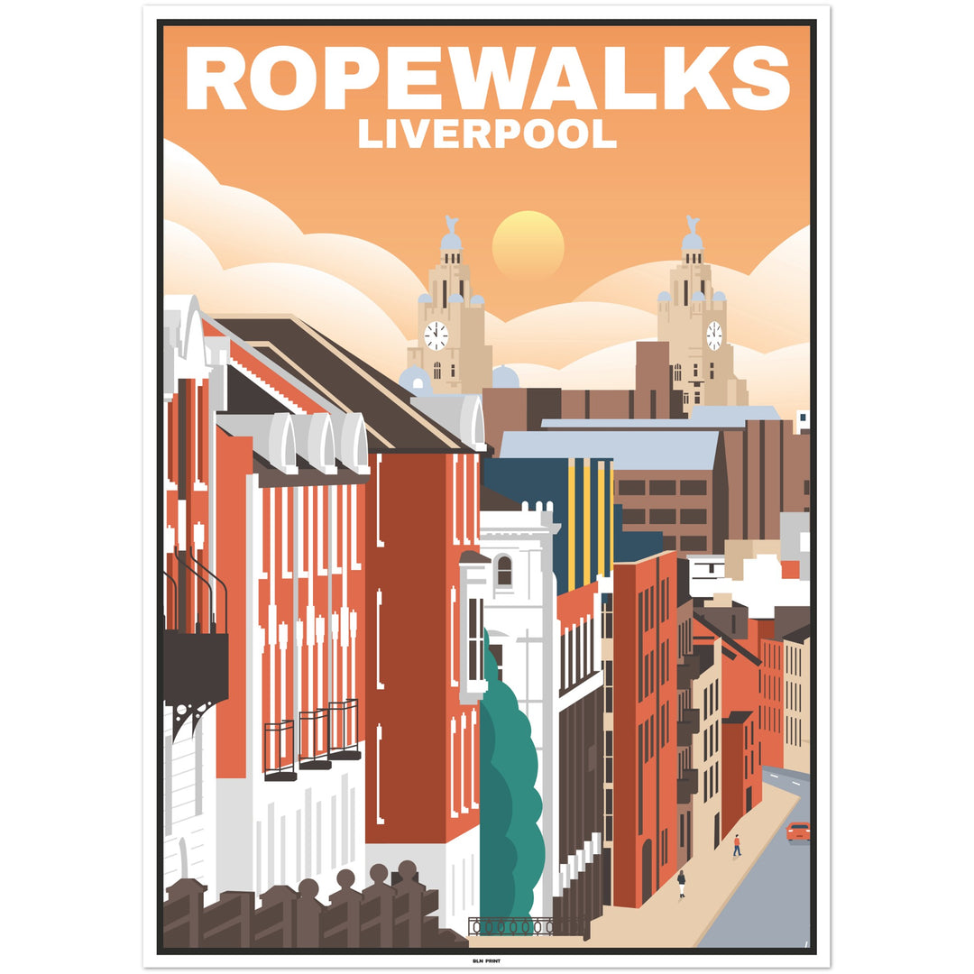 Liverpool Ropewalks (1) - Vintage Travel Poster