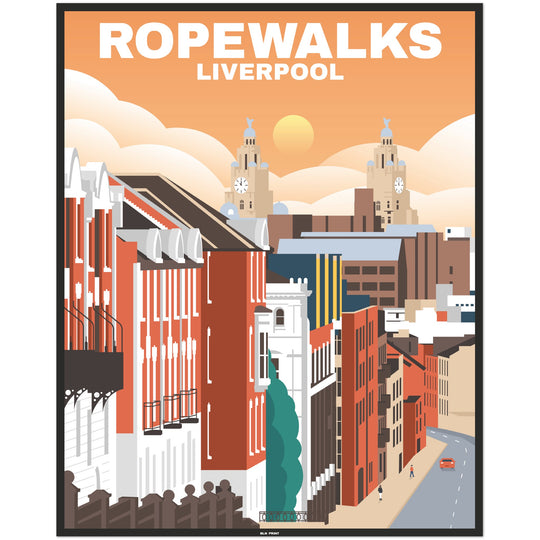 Liverpool Ropewalks (1) - Vintage Travel Poster