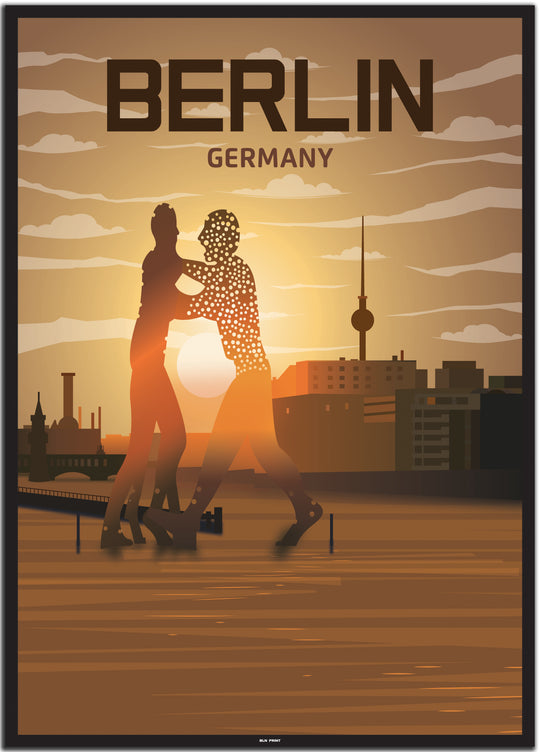 vintage berlin poster shop #50x70cm-schwarzer-farbrand