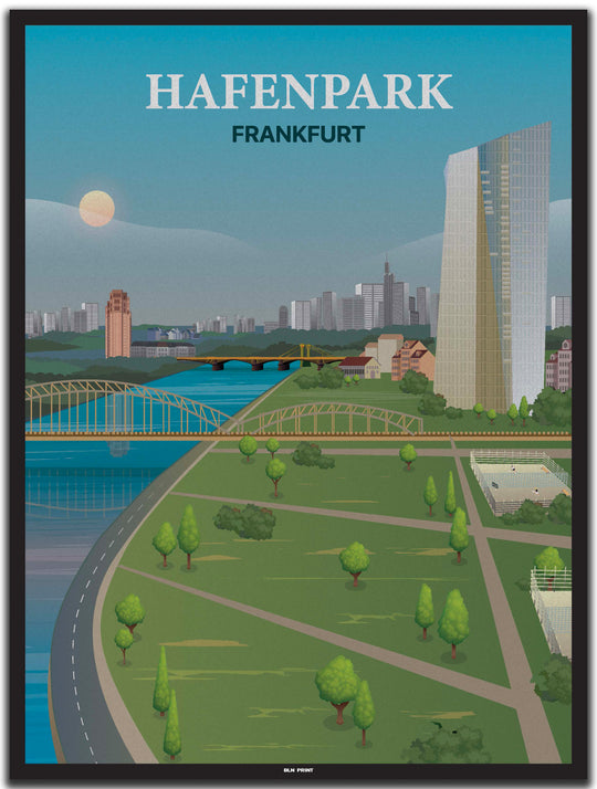 vintage frankfurt poster shop #30x40cm-schwarzer-farbrand