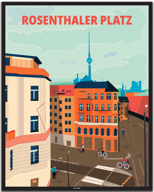 berlin poster #40x50cm-schwarzer-farbrand