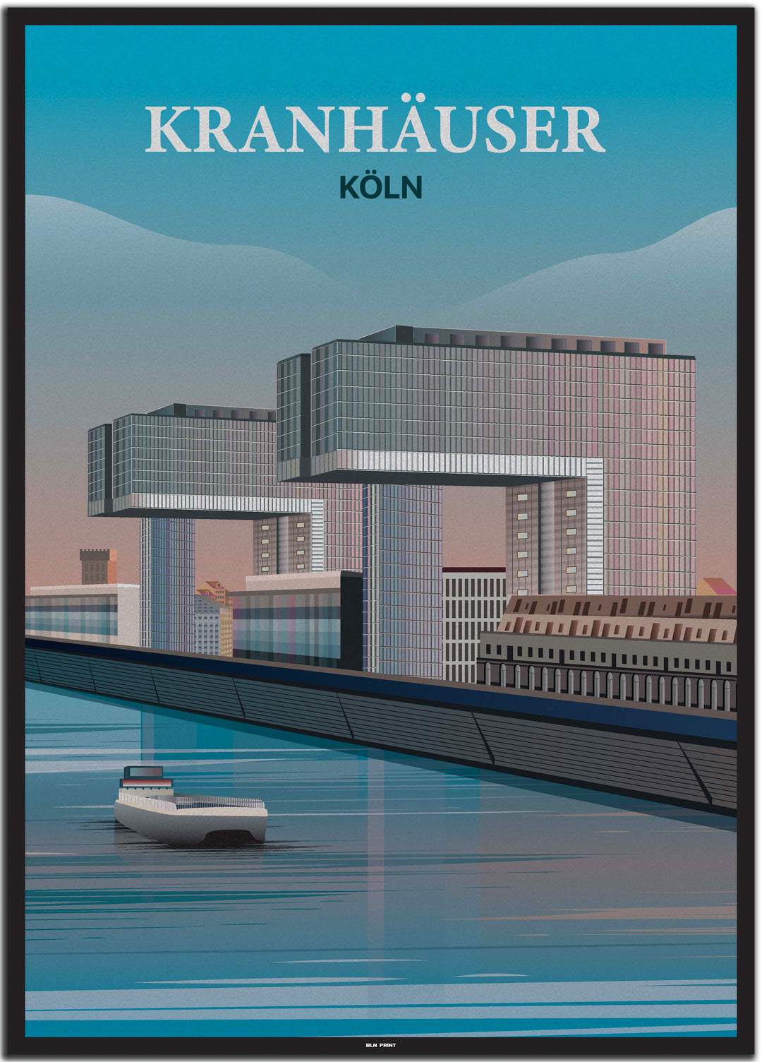 vintage köln poster shop #50x70cm-schwarzer-farbrand