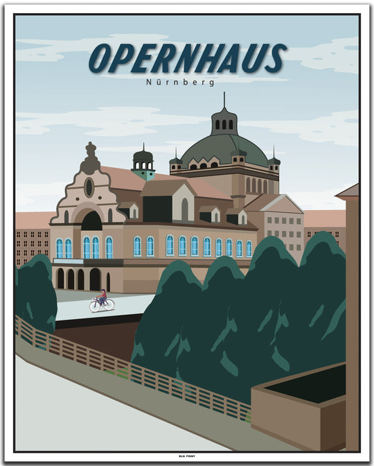 vintage nürnberg poster shop #40x50cm-weier-farbrand