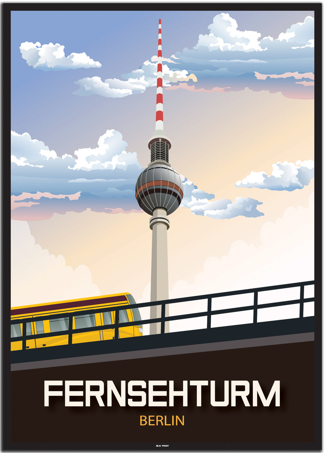 vintage berlin poster shop #50x70cm-schwarzer-farbrand