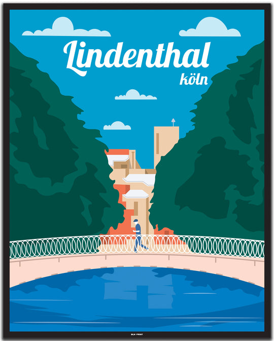 vintage köln poster shop #40x50cm-schwarzer-farbrand