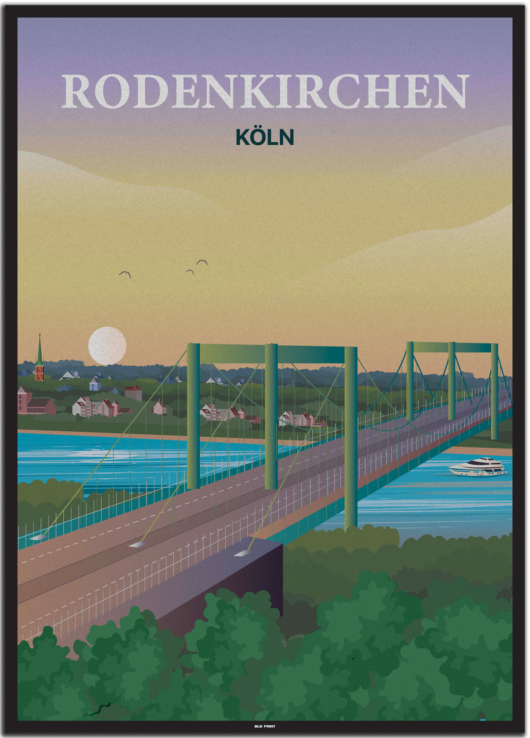 vintage köln poster shop #50x70cm-schwarzer-farbrand