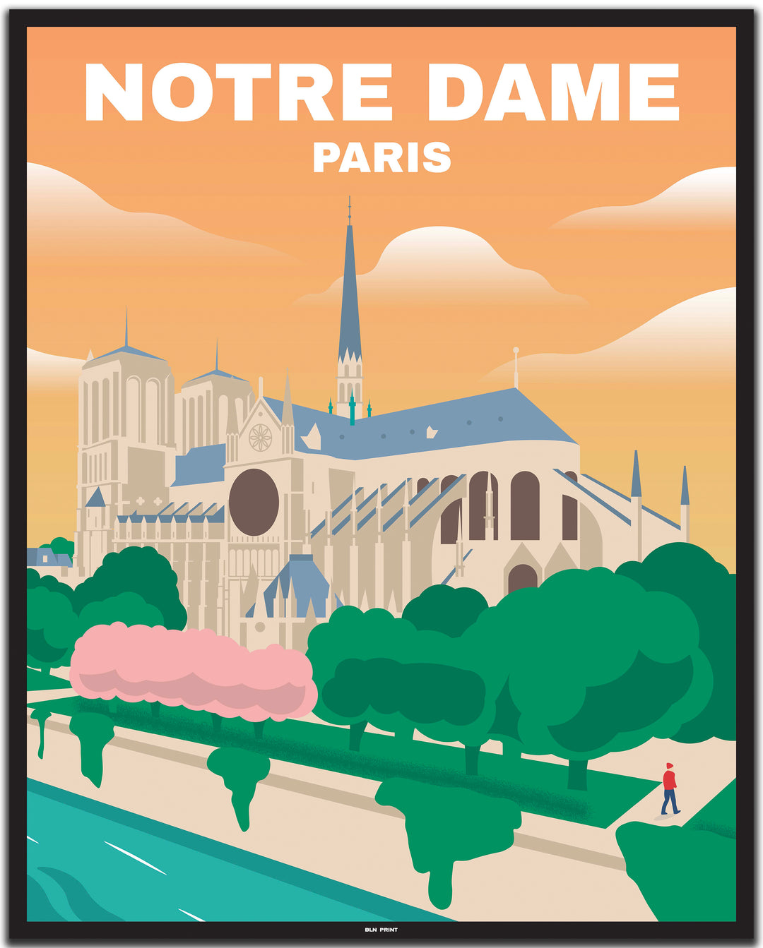 vintage paris poster shop #40x50cm-schwarzer-farbrand