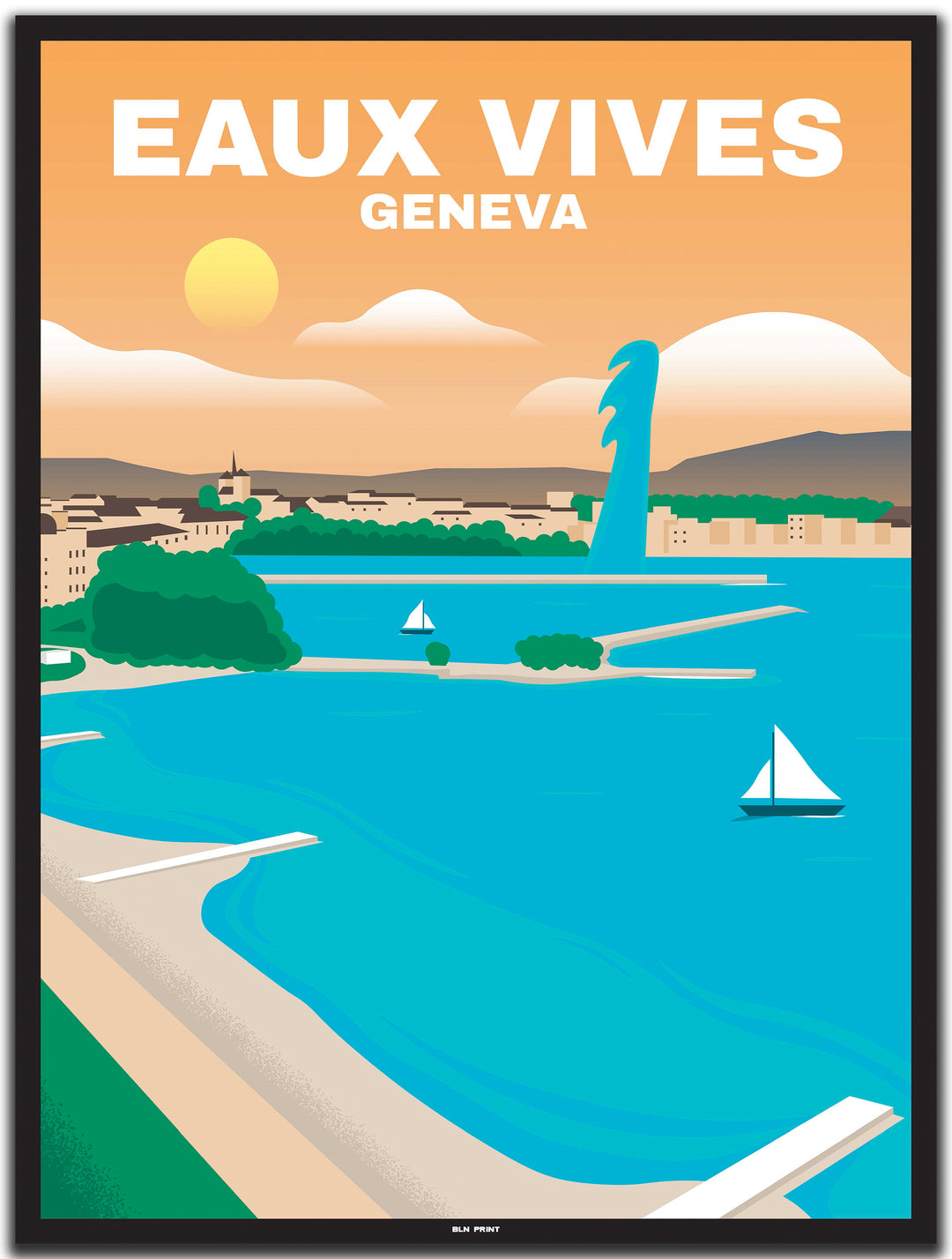 vintage genf poster shop #30x40cm-schwarzer-farbrand