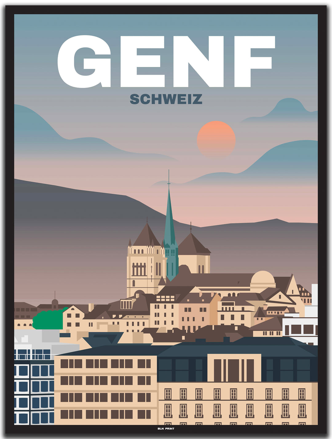 vintage genf poster shop #30x40cm-schwarzer-farbrand