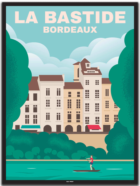 vintage bordeaux poster shop #30x40cm-schwarzer-farbrand