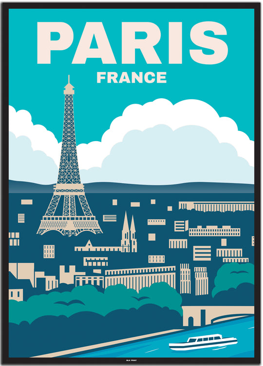 vintage paris poster shop #50x70cm-schwarzer-farbrand