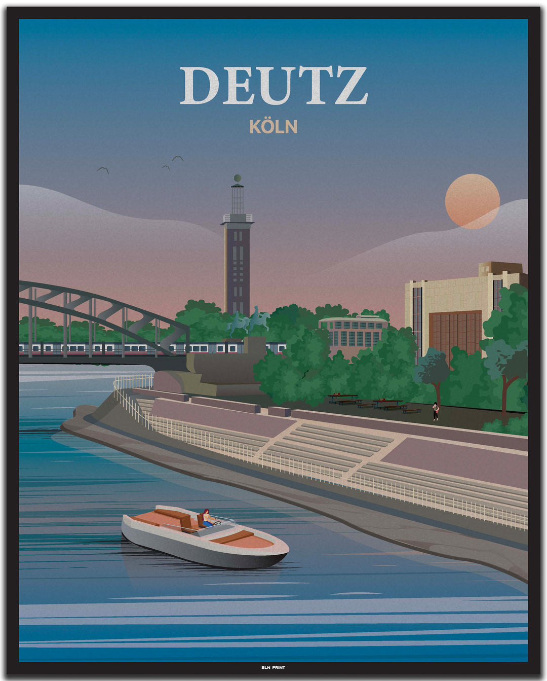 vintage köln poster shop #40x50cm-schwarzer-farbrand