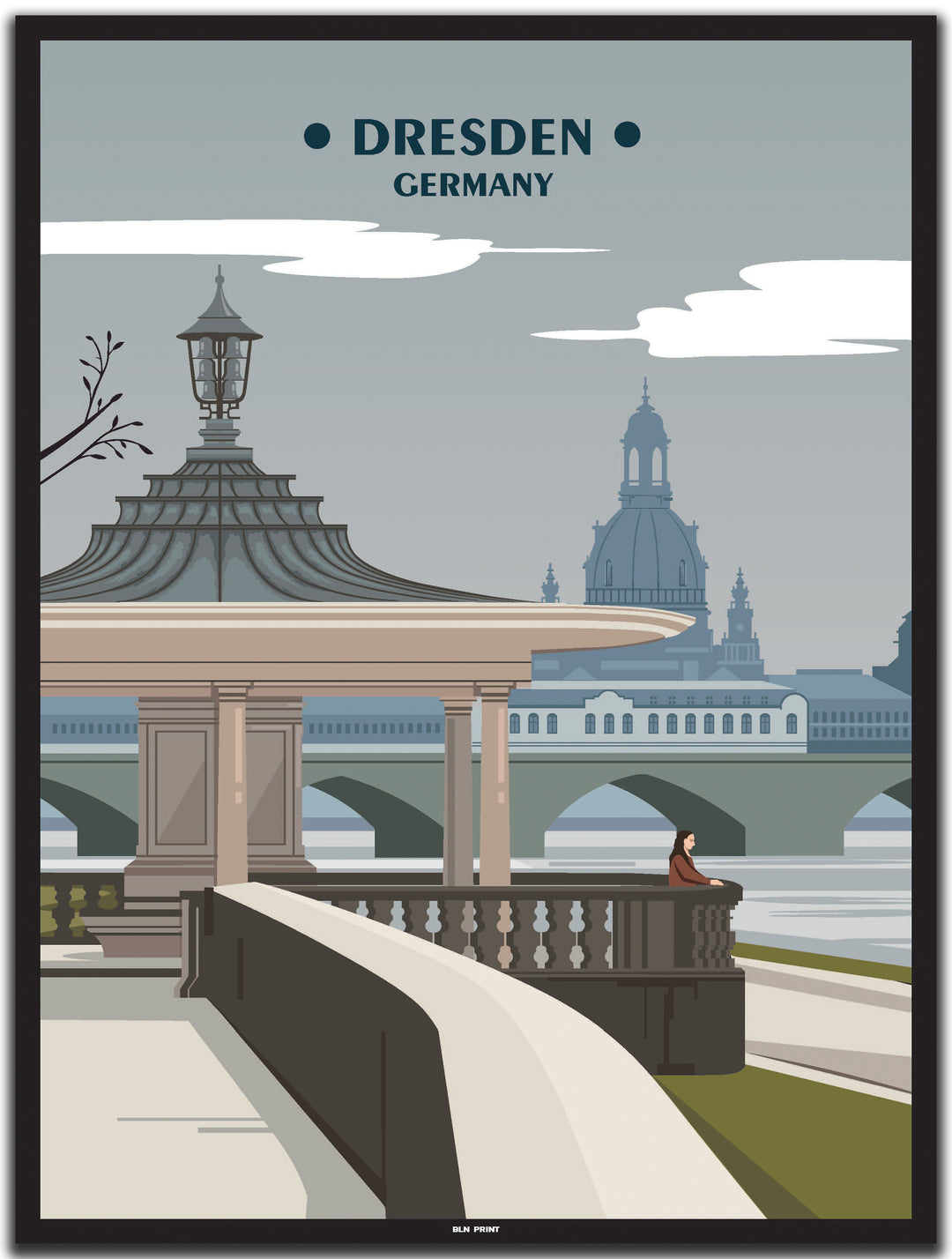 vintage dresden poster shop #30x40cm-schwarzer-farbrand