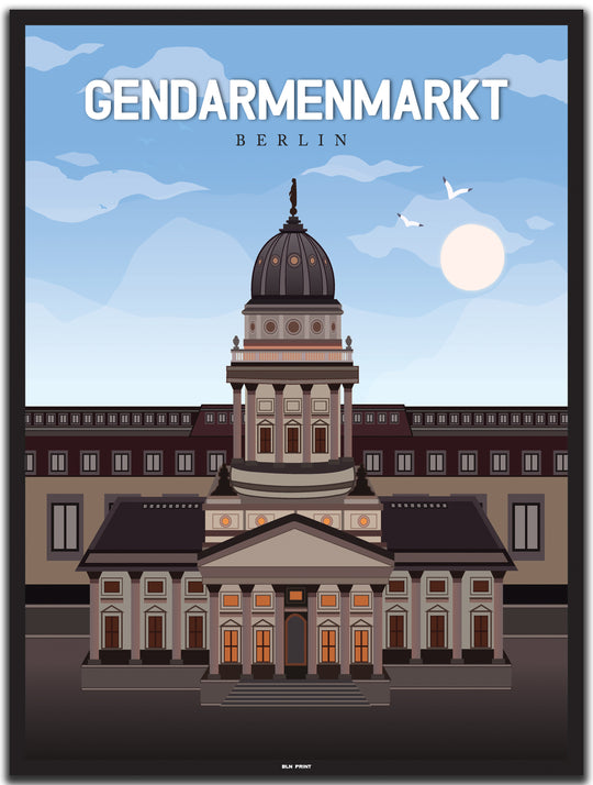 vintage berlin poster shop #30x40cm-schwarzer-farbrand