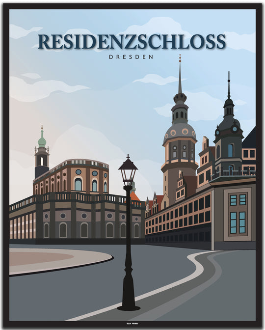 vintage dresden poster shop #40x50cm-schwarzer-farbrand