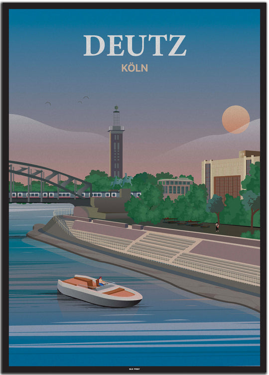 vintage köln poster shop #50x70cm-schwarzer-farbrand