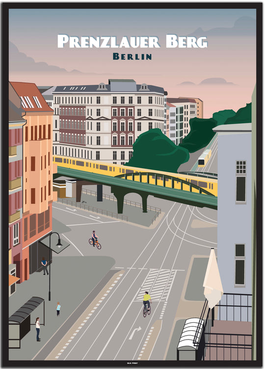 vintage berlin poster shop #50x70cm-schwarzer-farbrand