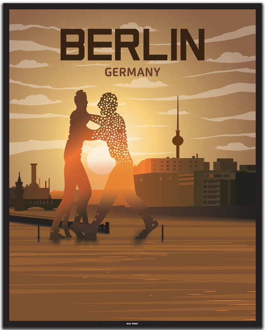 vintage berlin poster shop #40x50cm-schwarzer-farbrand