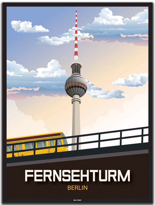 vintage berlin poster shop #30x40cm-schwarzer-farbrand